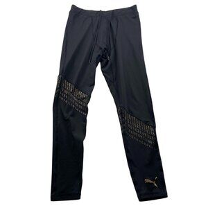 Puma Woman's Training Pants Medium Athletic Legging DryCell Performance Black Ti
